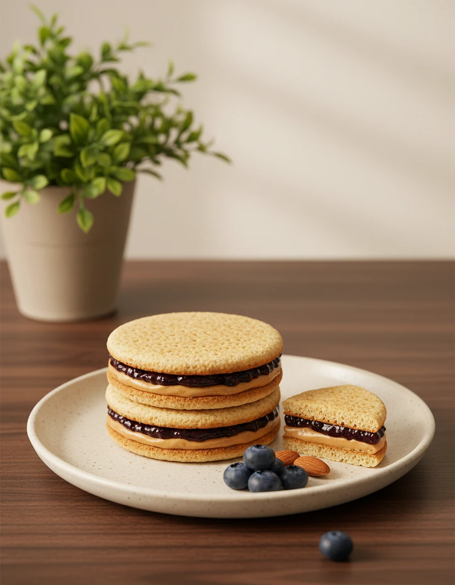 Almond Butter & Blueberry Jam