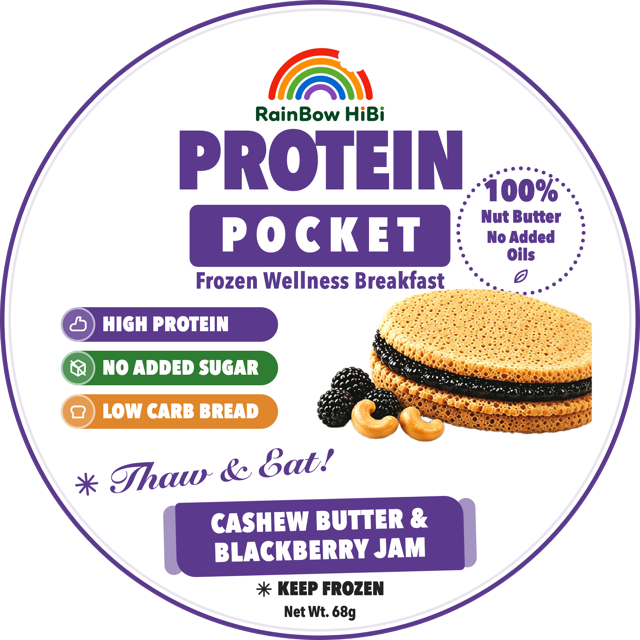 Cashew Butter & Blackberry Jam lid label
