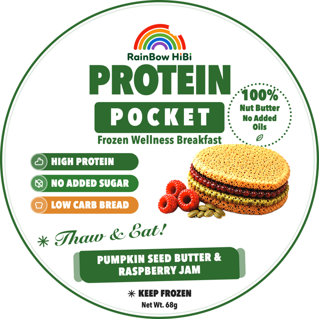 Pumpkin Seed Butter & Raspberry Jam lid label