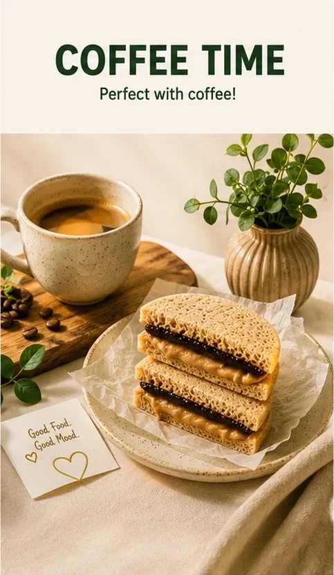 Coffee time — Protein Pocket halves with espresso